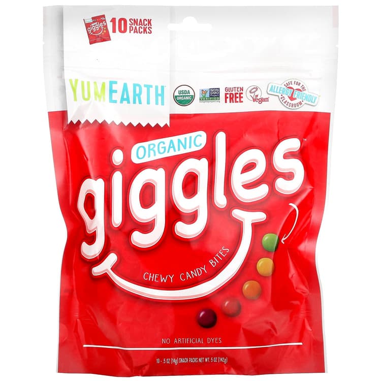 Yumearth Organic Giggles Chewy Candy Bites