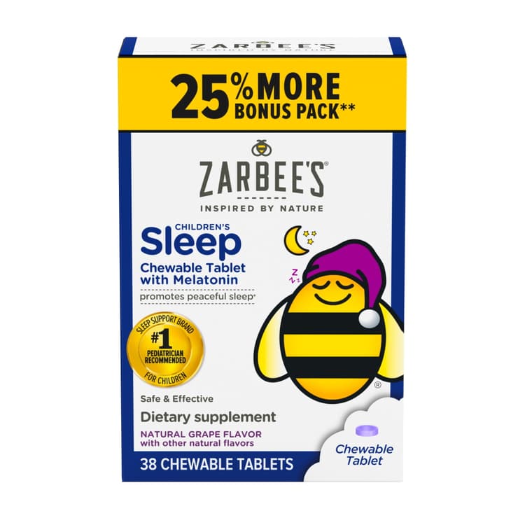 Zarbee'S Sleep, Children'S, Chewable Tablets, Natural Grape Flavor, Bonus
