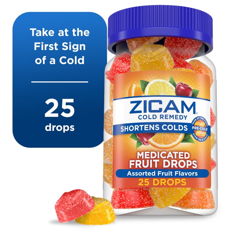 Zicam Cold Remedy Medicated Fruit Drops
