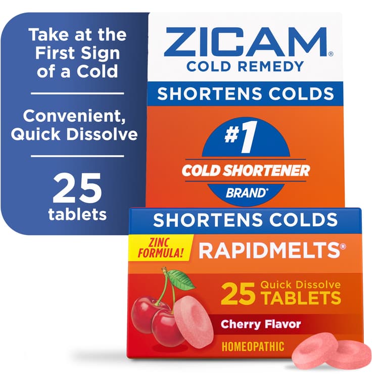 Zicam Cold Remedy Pre-Cold Medicine Rapidmelts Cherry Flavor