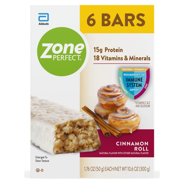 Zoneperfect Cinnamon Roll Bars