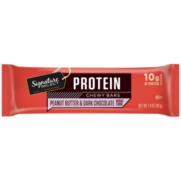 Signature Select Protein Peanut Butter & Dark Chocolate Chewy Bars