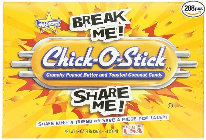 Chick-O-Sticks Peanut Butter And Toasted Coconut