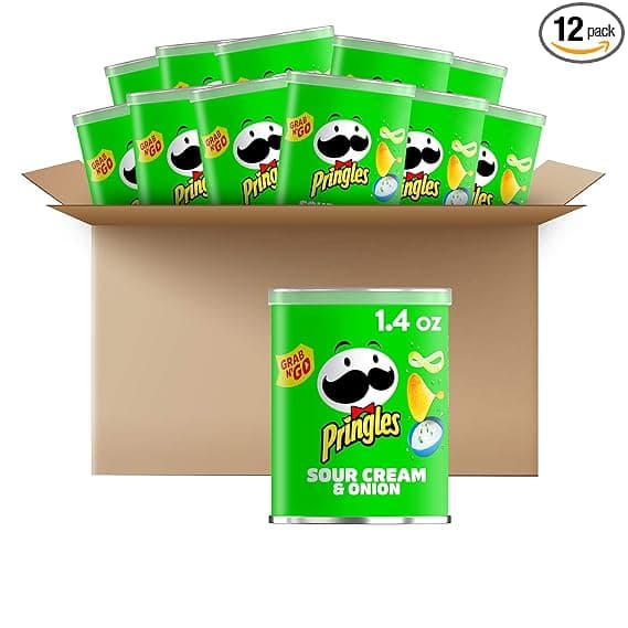 Pringles, Grab & Go Stack - Potato Crisps, Sour Cream & Onion Flavored