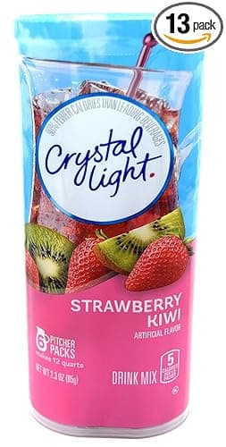 Crystal Light Picher Packets Strawberry Kiwi Drink Mix
