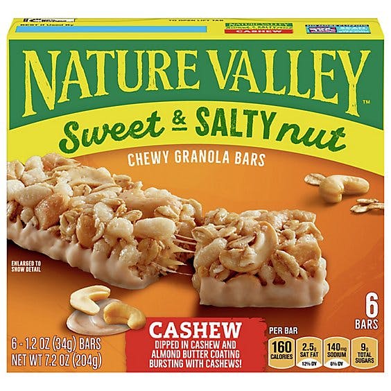 Is it Vegetarian? Nature Valley Granola Bars Sweet & Salty Nut Cashew