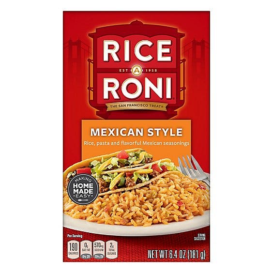 Is it Vegetarian? Rice-a-roni Rice & Pasta Mix, Mexican Style