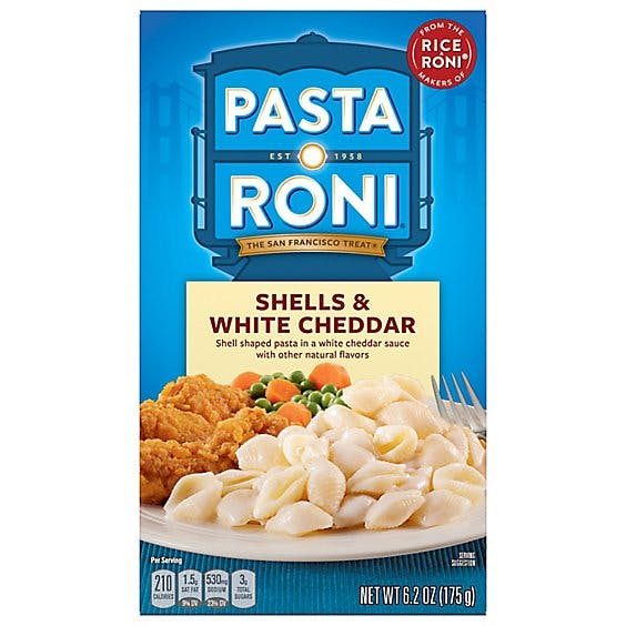 Is it Vegetarian? Pasta Roni Pasta Shells & White Cheddar Box