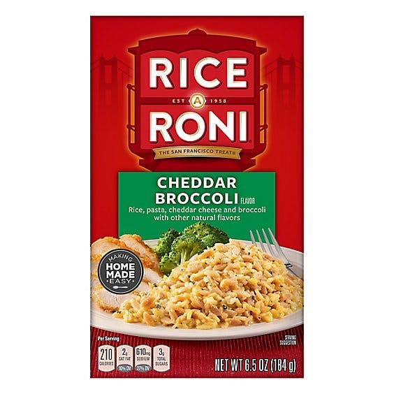 Is it Vegetarian? Rice-a-roni Cheddar Broccoli