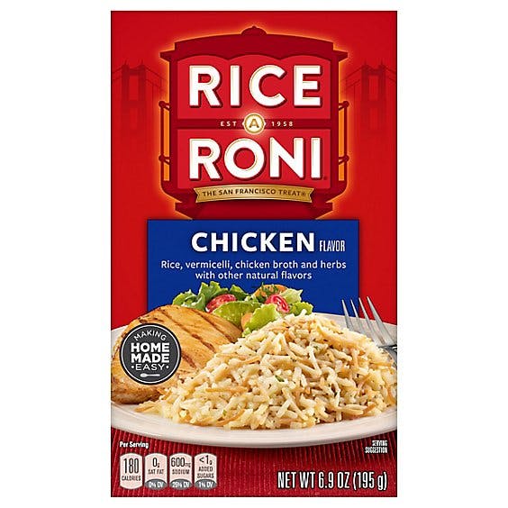 Is it Vegetarian? Rice-a-roni Rice Chicken Flavor Box