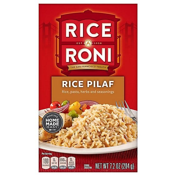Is it Shellfish Free? Rice-a-roni Rice Pilaf Box