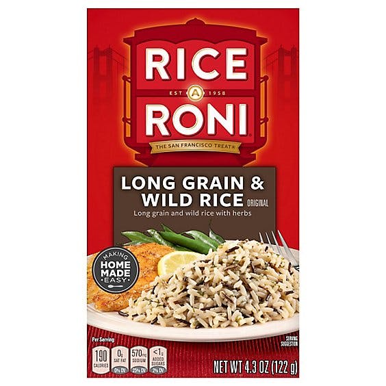 Is it Shellfish Free? Rice-a-roni Rice Long Grain & Wild Rice Original Box