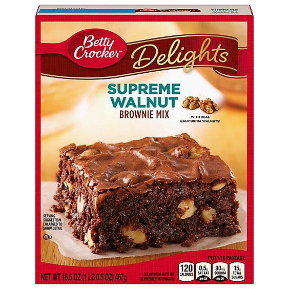 Is it Peanut Free? Betty Crocker Brownie Mix Delights Supreme Walnut