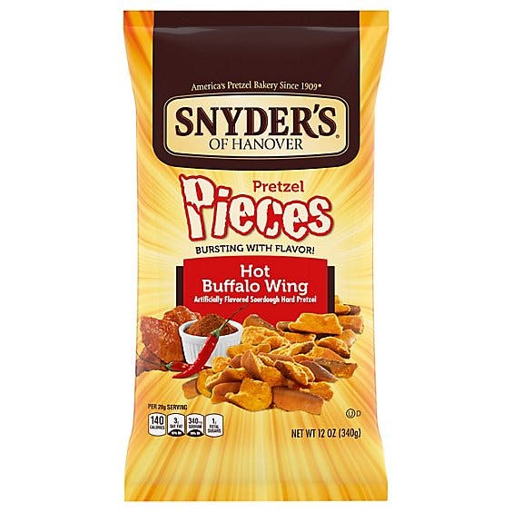 Is it Vegetarian? Snyders Of Hanover Pretzel Pieces Hot Buffalo Wings