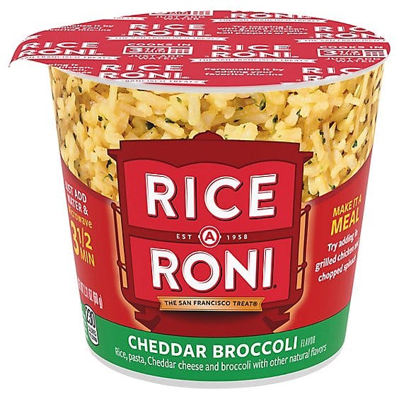 Is it Dairy Free? Rice-a-roni Cheddar Broccoli, Microwaveable