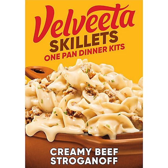 Is it Pescatarian? Velveeta Skillets Creamy Beef Stroganoff Pasta Dinner Kit