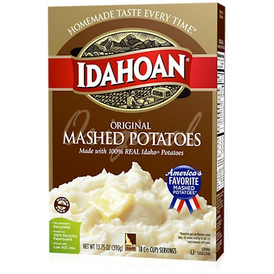 Is it Vegan? Idahoan Original Mashed Potatoes Box