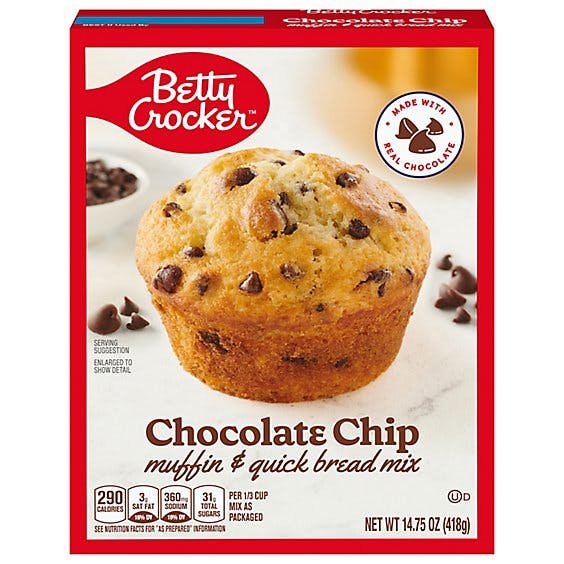 Is it Milk Free? Betty Crocker Muffin & Quick Bread Mix Chocolate Chip