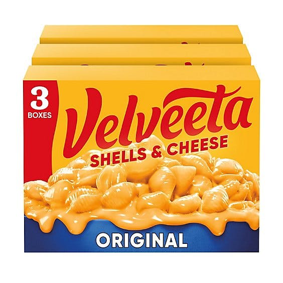Is it Vegan? Velveeta Shells And Cheese Original Macaroni And Cheese Dinner, Pack, Boxes