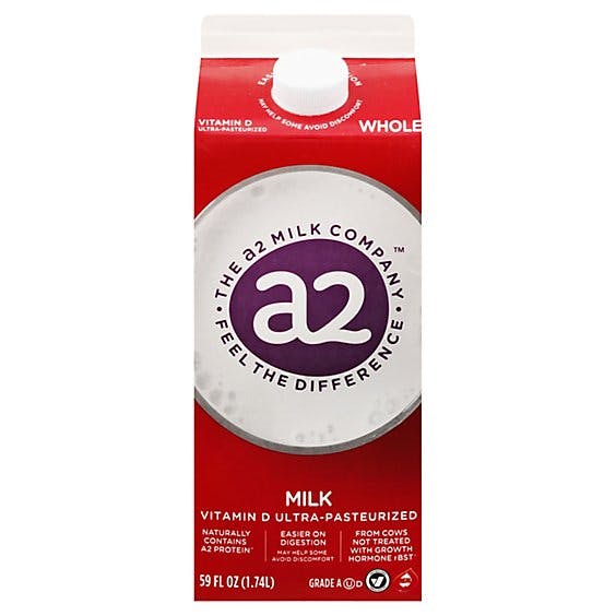 Is it Milk Free? The A2 Milk Company A2 Ultra-pasteurized Whole Milk