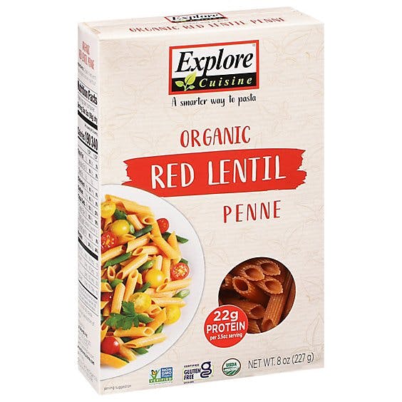 Is it Pescatarian? Explore Cuisine Pulse Pasta Organic Penne Red Lentil Box