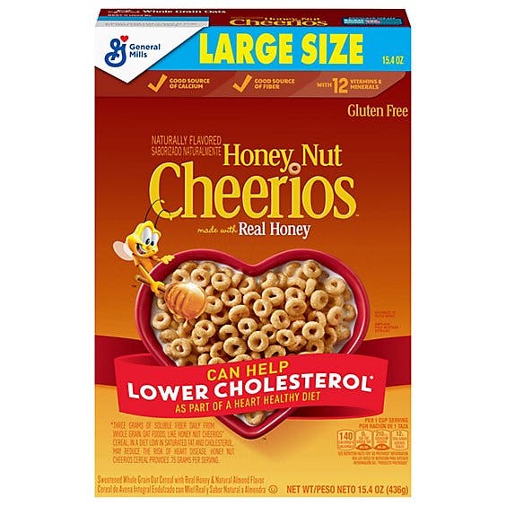 Is it Low FODMAP? Cheerios Honey Nut Cereal Whole Grain Oat Sweetened Real Honey