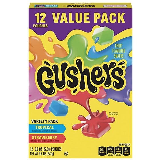 Is it Pescatarian? Fruit Gushers Fruit Flavored Snacks Variety Pack