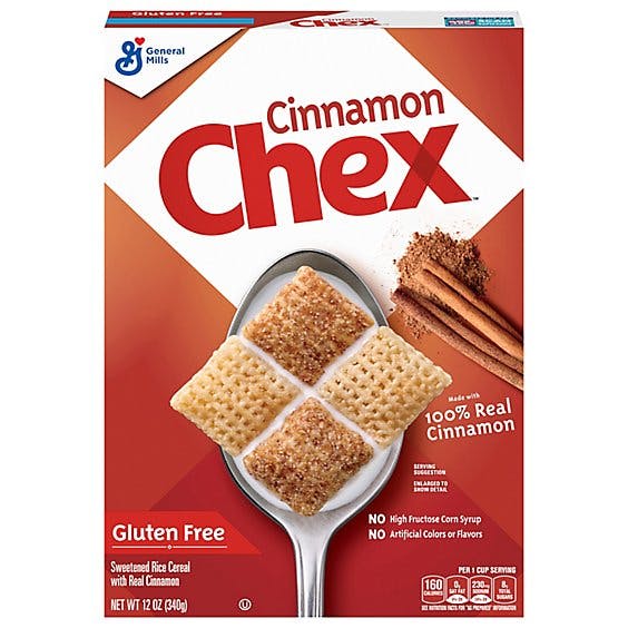 Cinnamon Chex Cereal Rice Sweetened With Real Cinnamon Gluten Free