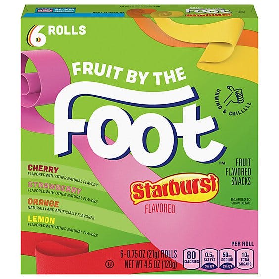 Is it Low FODMAP? Fruit By The Foot Fruit Flavored Snacks Starburst