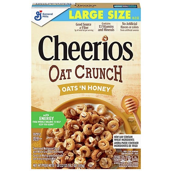 Is it Milk Free? Cheerios Oats N Honey Oat Crunch Cereal