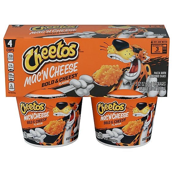 Cheetos Mac'n Cheese Pasta With Flavored Sauce Bold And Cheesy Flavor