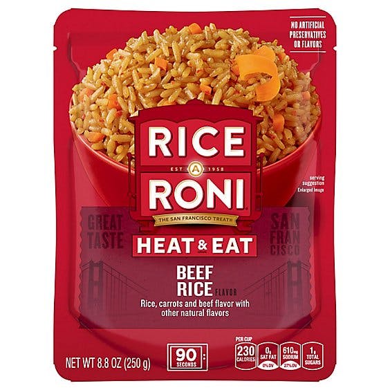 Is it Low FODMAP? Rice-a-roni Heat & Eat Beef Flavor Rice