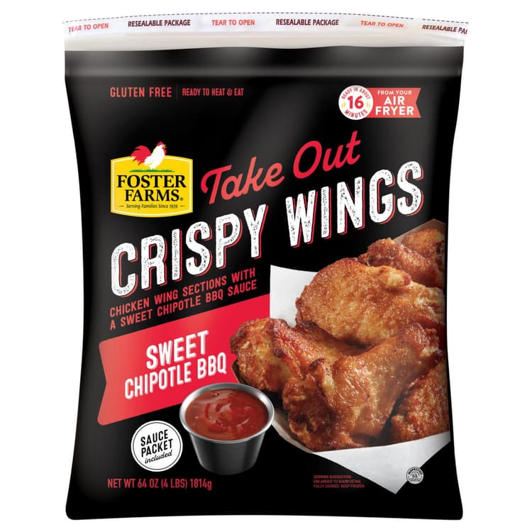 Foster Farms Sweet Chipotle Bbq Take Out Crispy Wings