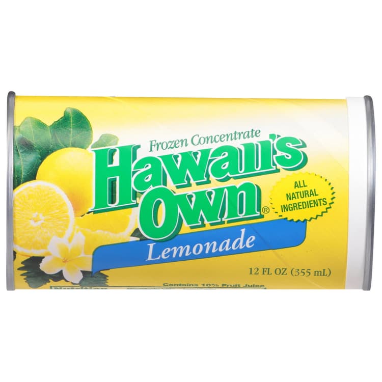 Hawaiis Own Juice Concentrate Lemonade