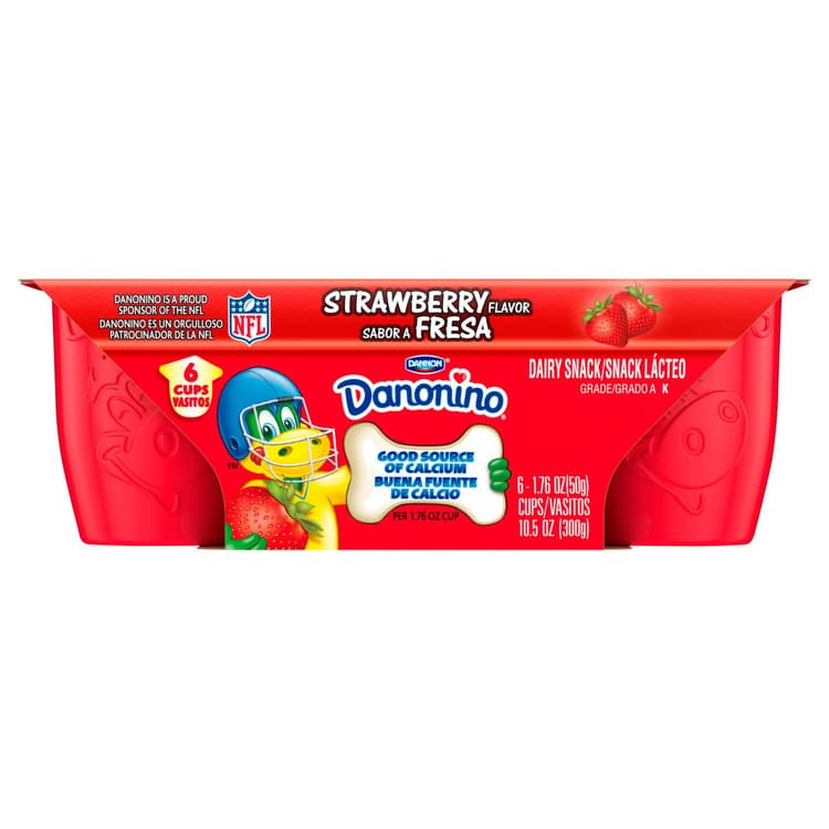 Danonino Dairy Snack, Strawberry Flavor