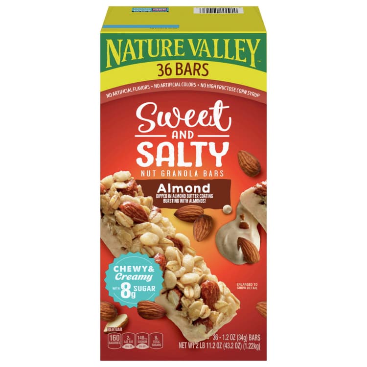 Nature Valley Nut Granola Bar, Almond, Sweet And Salty