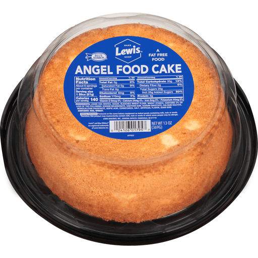 Lewis Bake Shop Blue Ribbon Angel Food Cake, Dome