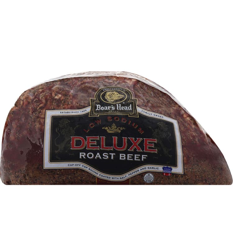 Boar'S Head Deluxe Low Sodium Roast Beef , Sliced