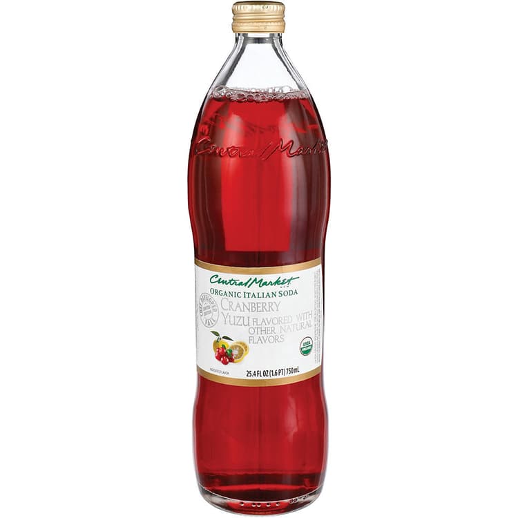 Central Market Organic Cranberry Yuzu Italian Soda