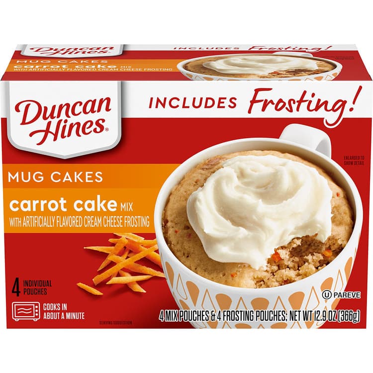 Duncan Hines Mug Cakes Carrot Cake Mix With Frosting