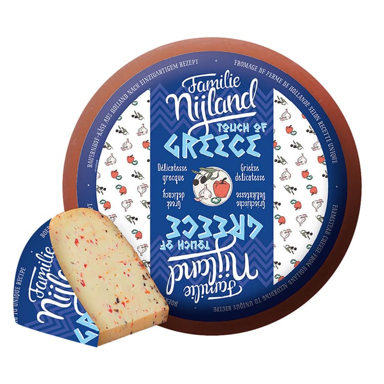 Familie Nijland Touch Of Greece Gouda Cheese Wedge