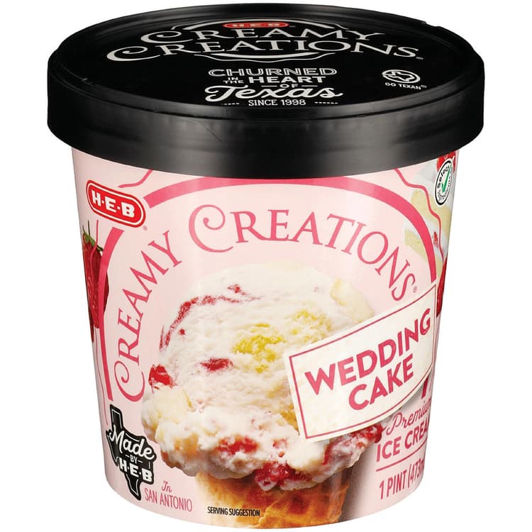 H-E-B Creamy Creations Wedding Cake Ice Cream