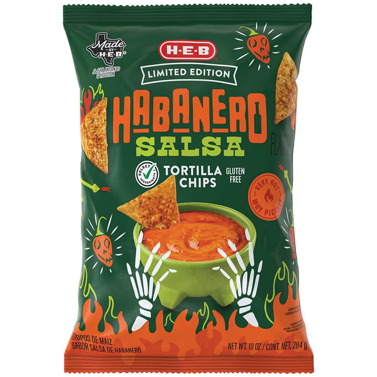 H-E-B Habanero Salsa Tortilla Chips