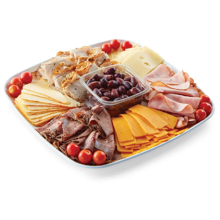 H-E-B In-House Roasted Meat And Cheese Tray Medium