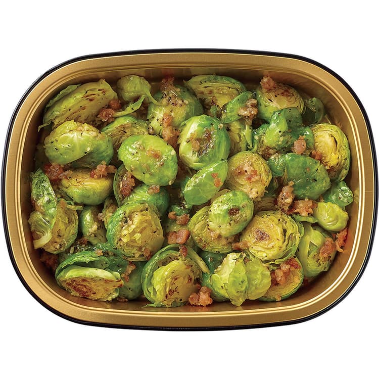 H-E-B Meal Simple Brussels Sprouts And Bacon With Rosemary Asiago Butter
