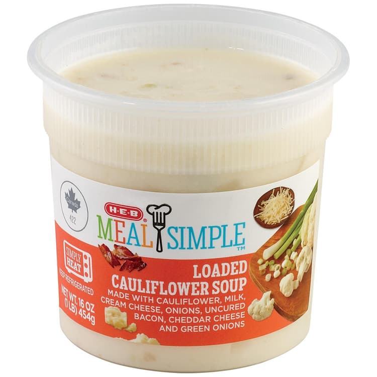 H-E-B Meal Simple Loaded Cauliflower Soup
