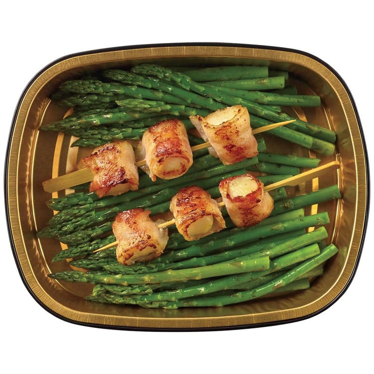 H-E-B Meal Simple Bacon Wrapped Scallops With Asparagus