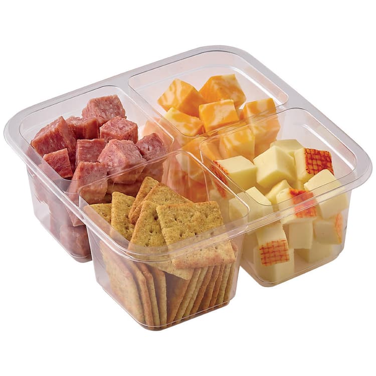 H-E-B Meal Simple Salami, Cheese, And Wheat Crisps Snack Tray