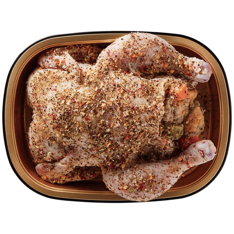 H-E-B Meal Simple Seasoned Chicken With Traditional Stuffing & Beef Crumbles