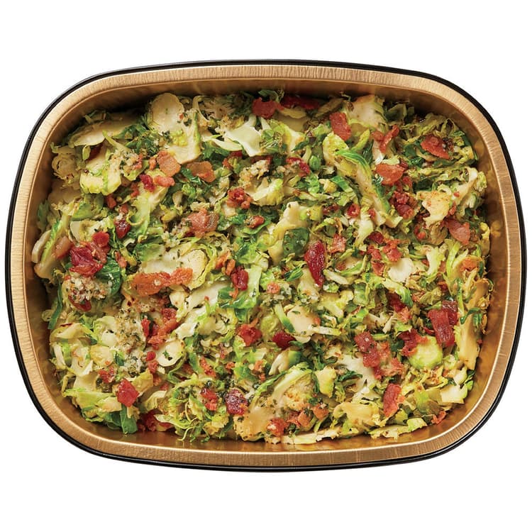 H-E-B Meal Simple Shaved Brussels Sprouts With Uncured Bacon & Butter - Family Size